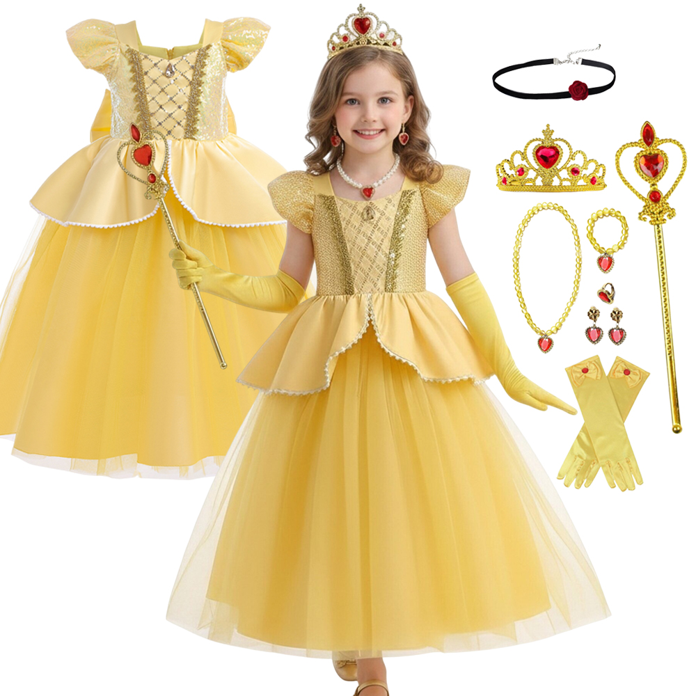 Baby Clothing Sizes - Girls Halloween Cosplay Costume Belle Princess