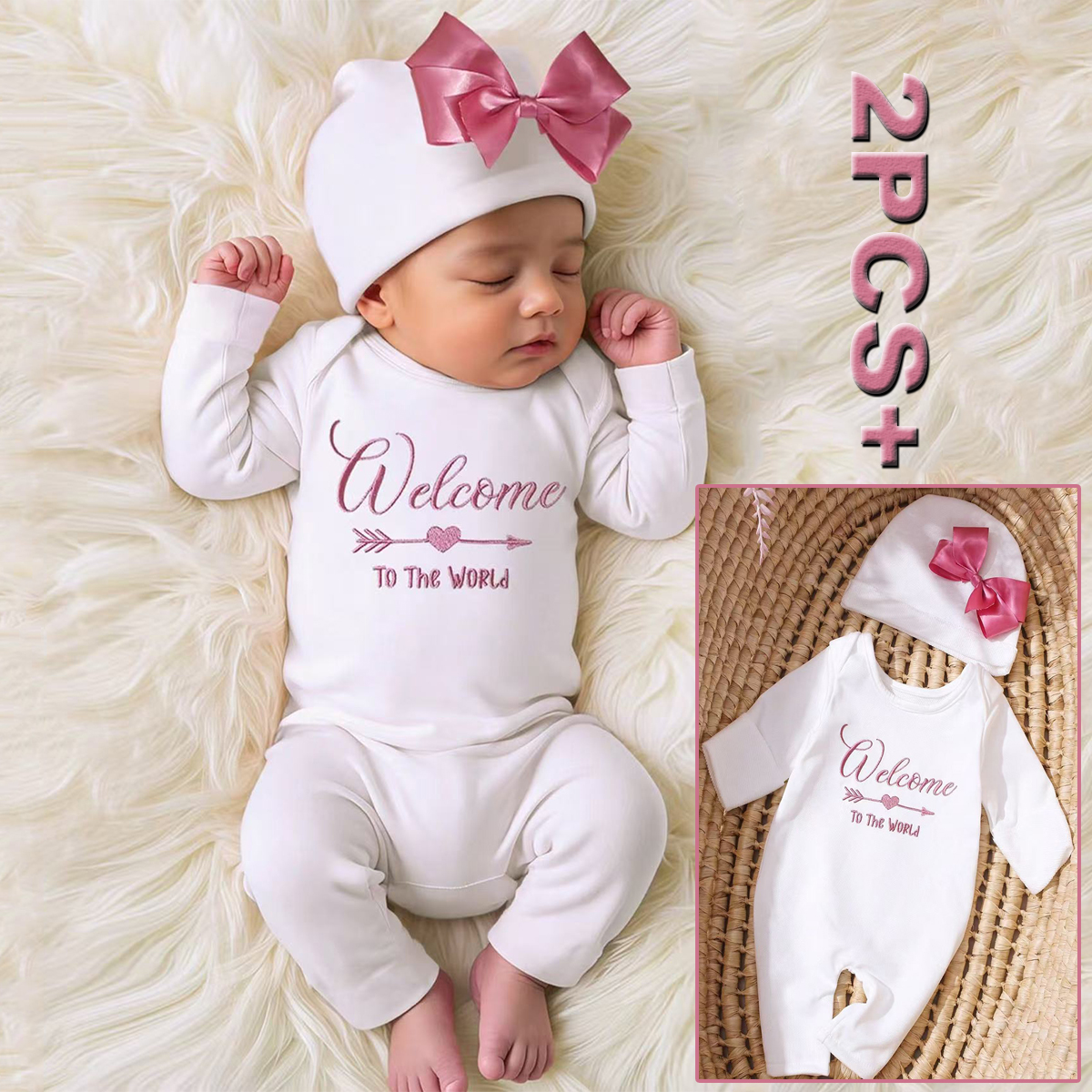 Baby Clothing Discount - Ylsteed 2Pcs Newborn Photography Long Tleeves