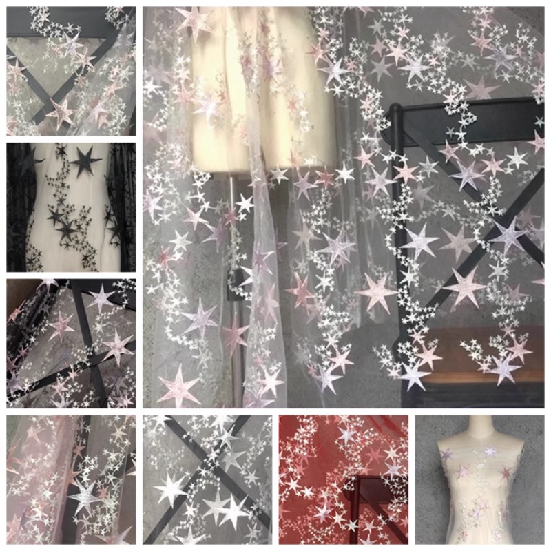Colorful Star Embroidered Mesh - огляд і ціна Baby Clothing Sewing
