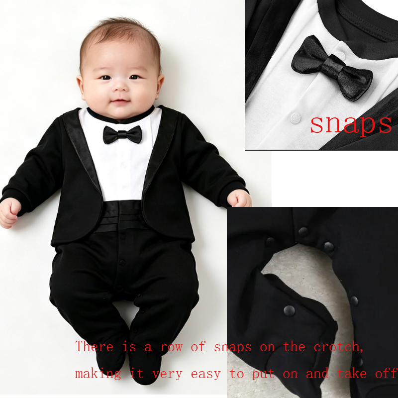 Newborn Boy Gentleman Tuxedo F - огляд і ціна Romper Onesie Baby