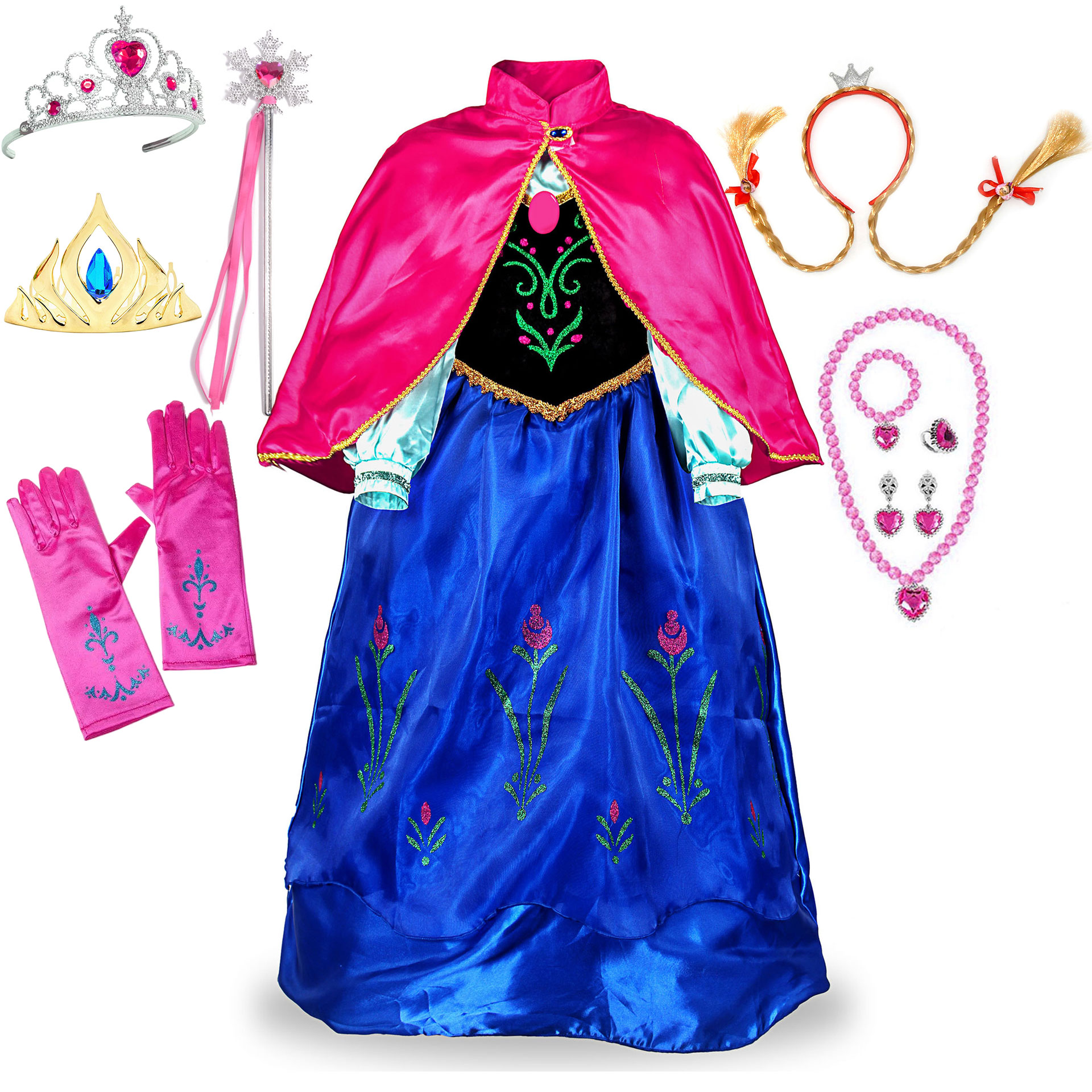 Fuchsia Anna Dress with Cape f - огляд і ціна Baby Clothing Sizes