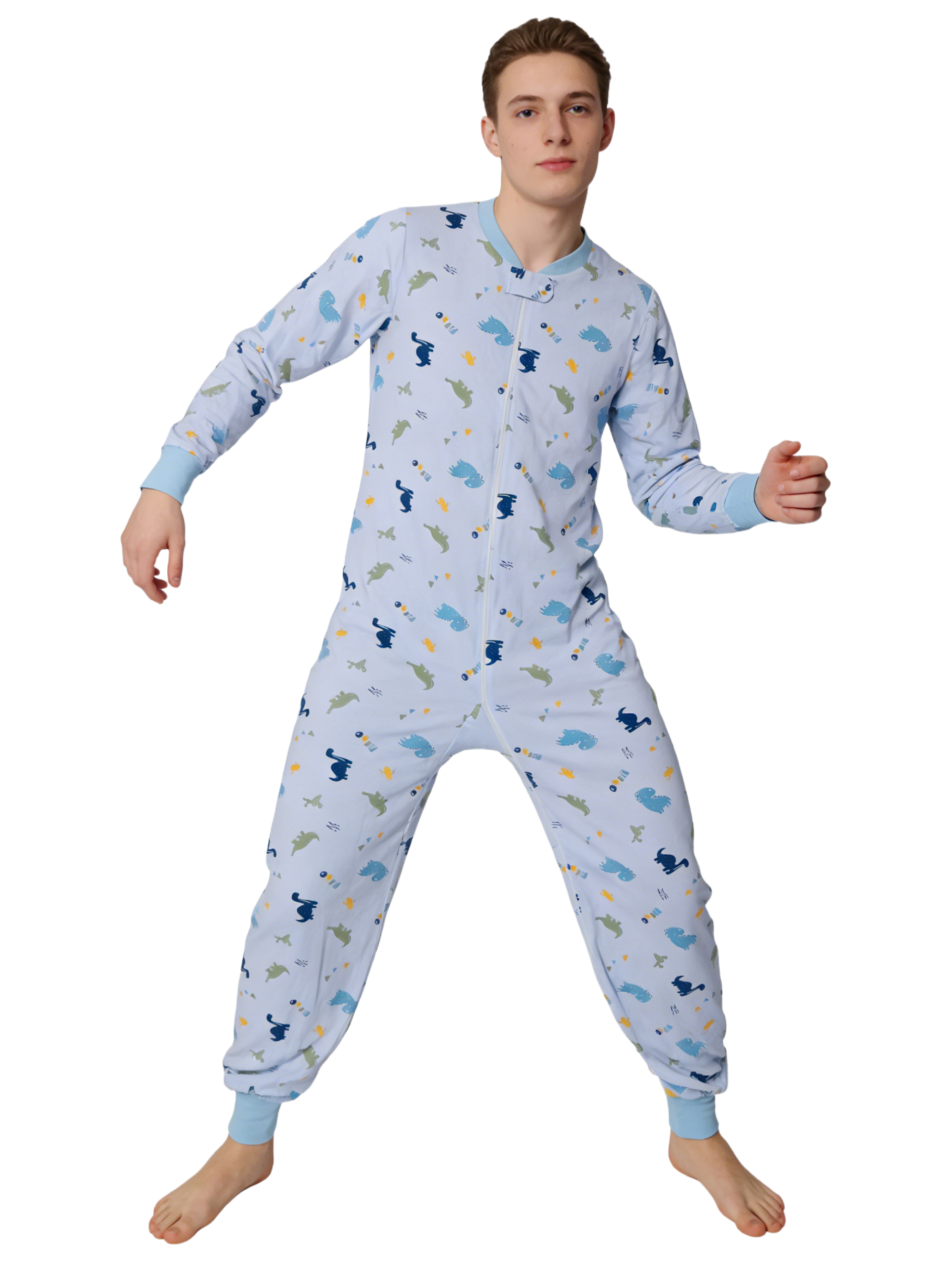 Adult blue dinosaur onesie wit - огляд і ціна Romper Onesie Baby
