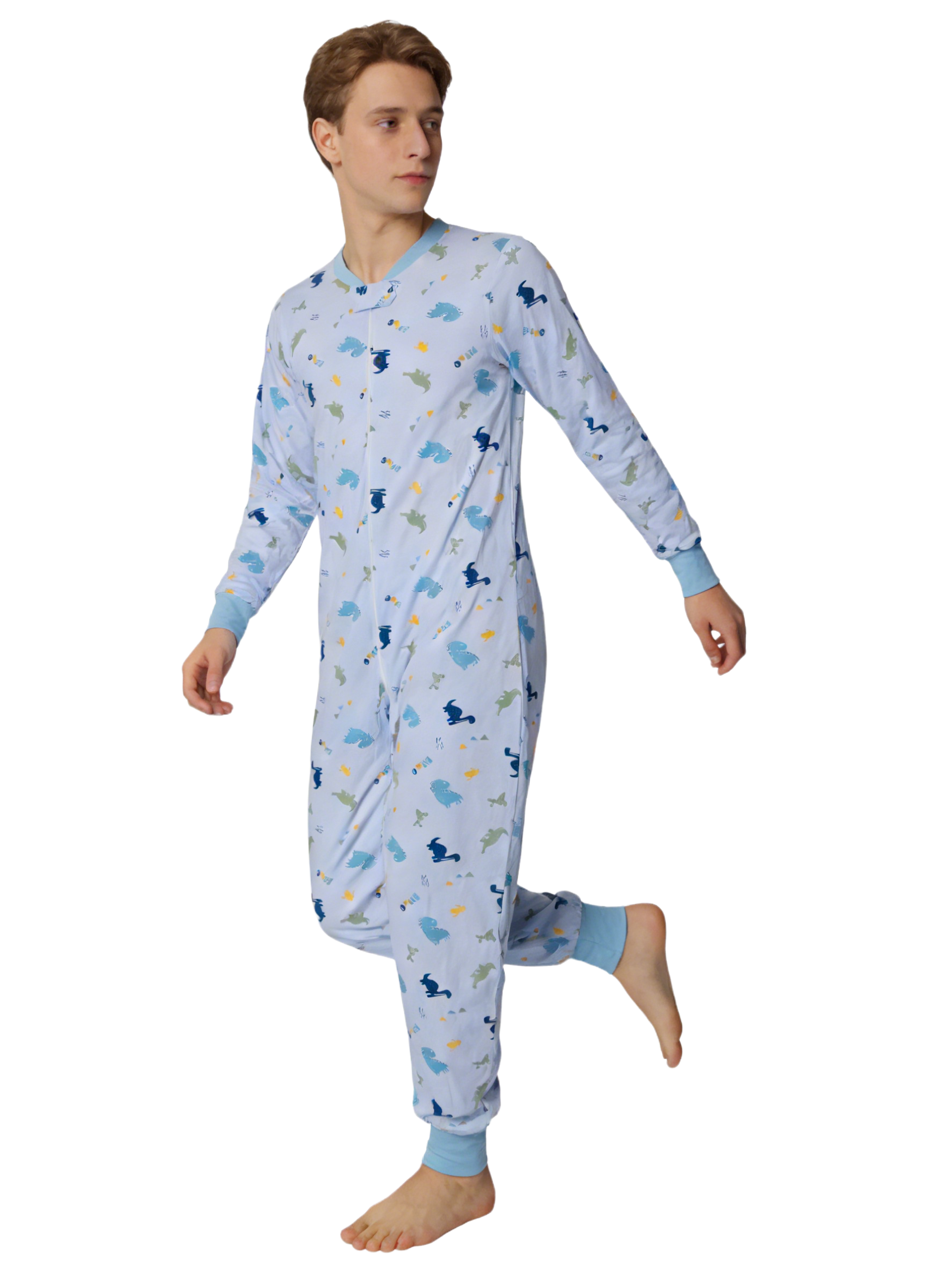 Adult blue dinosaur onesie wit - огляд і ціна Romper Onesie Baby
