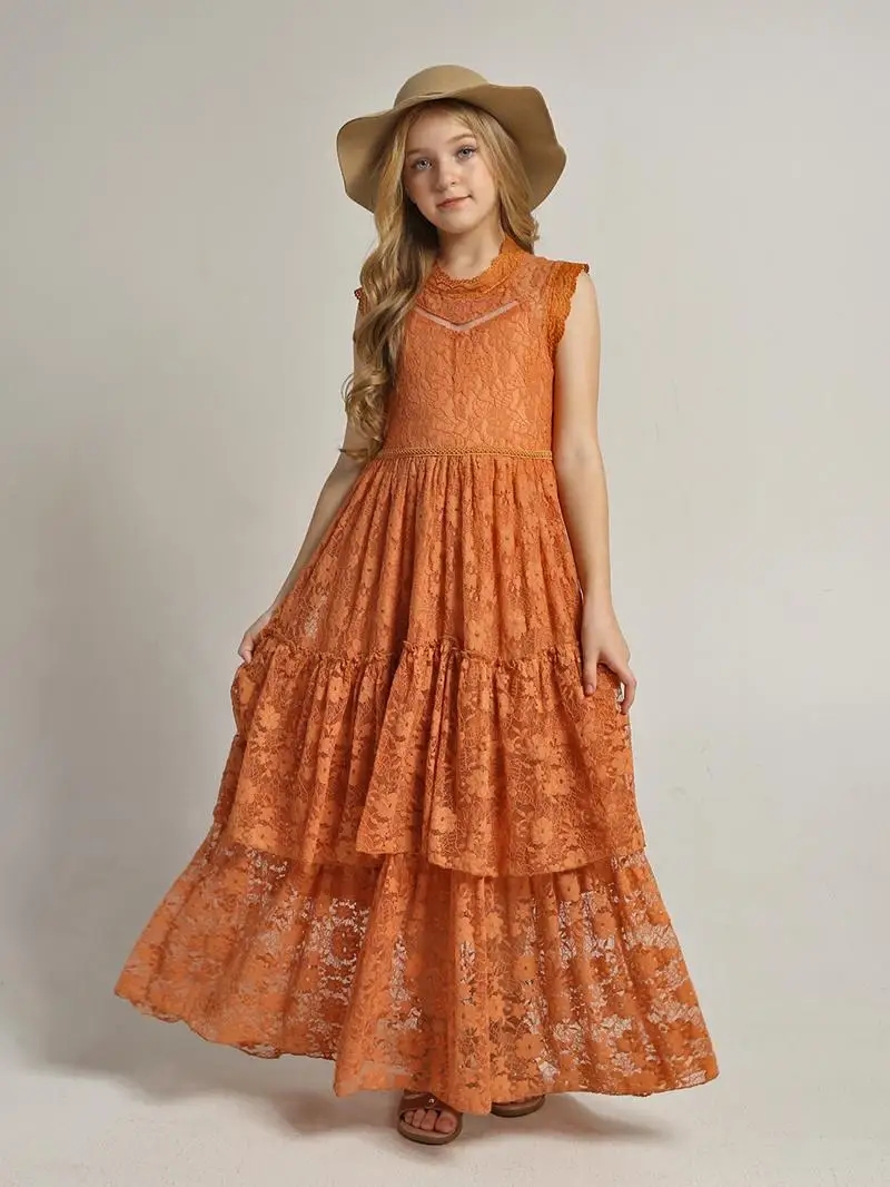 Girls Flower Dress Lace Cotton - огляд і ціна Baby Clothing Discount