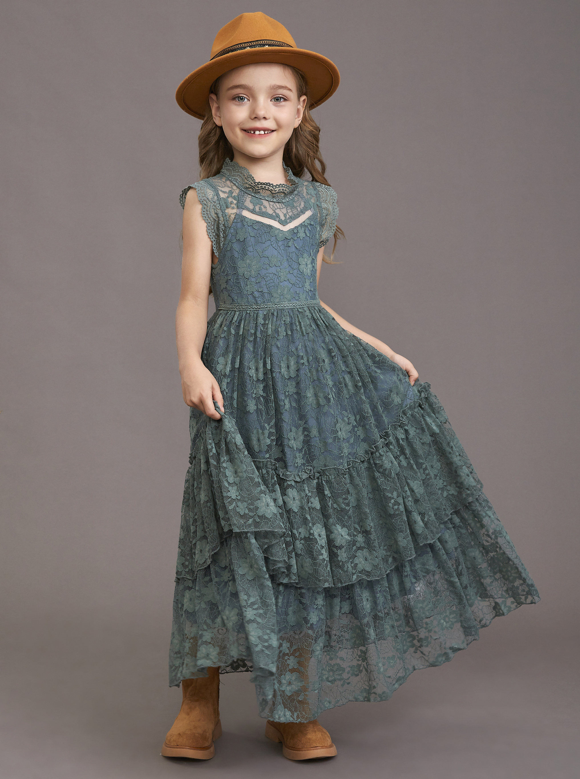 Girls Flower Dress Lace Cotton - огляд і ціна Baby Clothing Discount