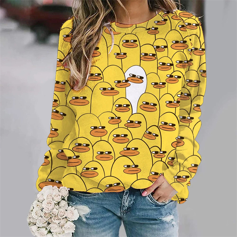 Funny Yellow Baby Duck 3D Prin - огляд і ціна Baby Yellow Clothing Women