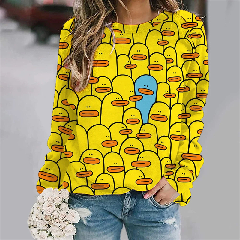 Funny Yellow Baby Duck 3D Prin - огляд і ціна Baby Yellow Clothing Women