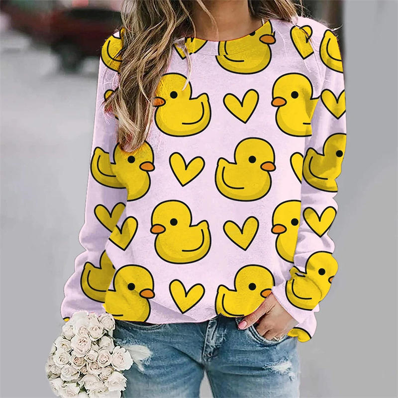Funny Yellow Baby Duck 3D Prin - огляд і ціна Baby Yellow Clothing Women