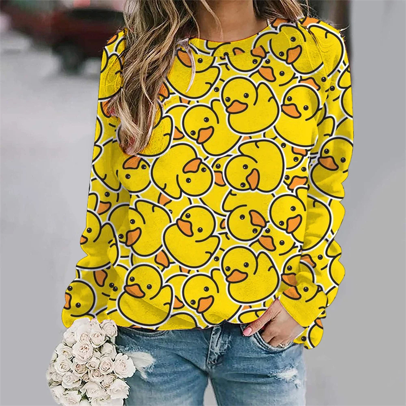 Funny Yellow Baby Duck 3D Prin - огляд і ціна Baby Yellow Clothing Women