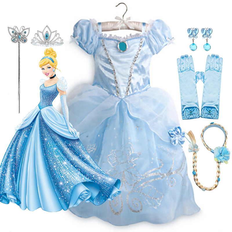 Girls Cosplay Disney Cinderell - огляд і ціна Baby Clothing Sizes