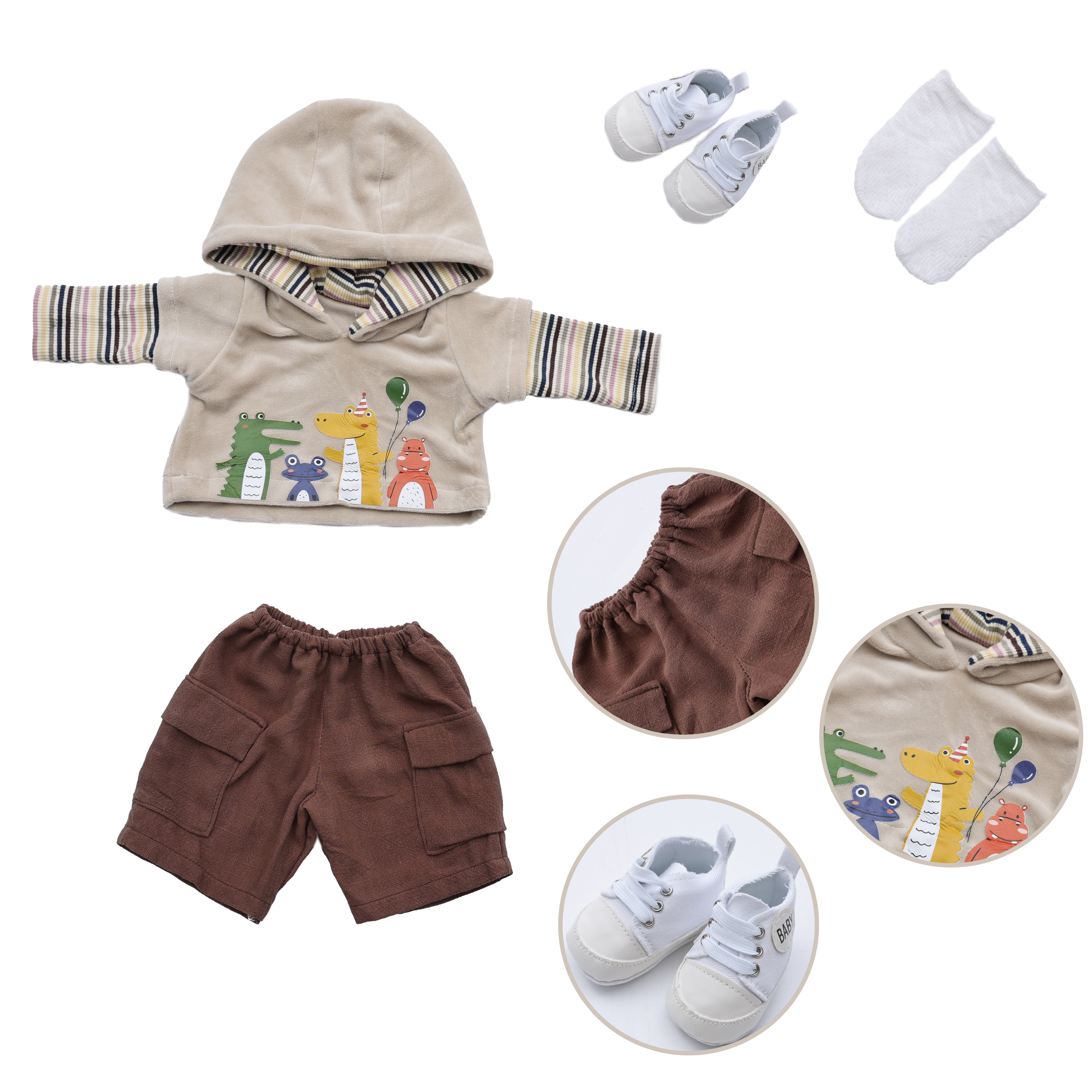 35pcs Cloveray Reborn Baby Dol - огляд і ціна Baby Clothing Accessories